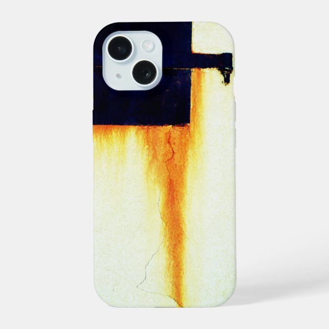 Coque iPhone 15 Mur de bar rouillé (Verso)