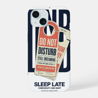 Coque iPhone 15 Ne pas déranger Retro Motel NIGHTSHIFT 90 iPhone 1