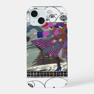 COQUE iPhone 15 NEIGE D'HIVER ET NAVIRES / CONCEPTEUR DE COSTUME D