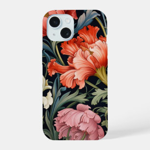 Coque iPhone 15 Néon Charlie Caméléon, Collage de la Forêt Tropica