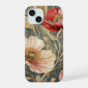 Coque iPhone 15 Néon Charlie Caméléon, Collage de la Forêt Tropica