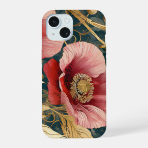 Coque iPhone 15 Néon Charlie Caméléon, Collage de la Forêt Tropica