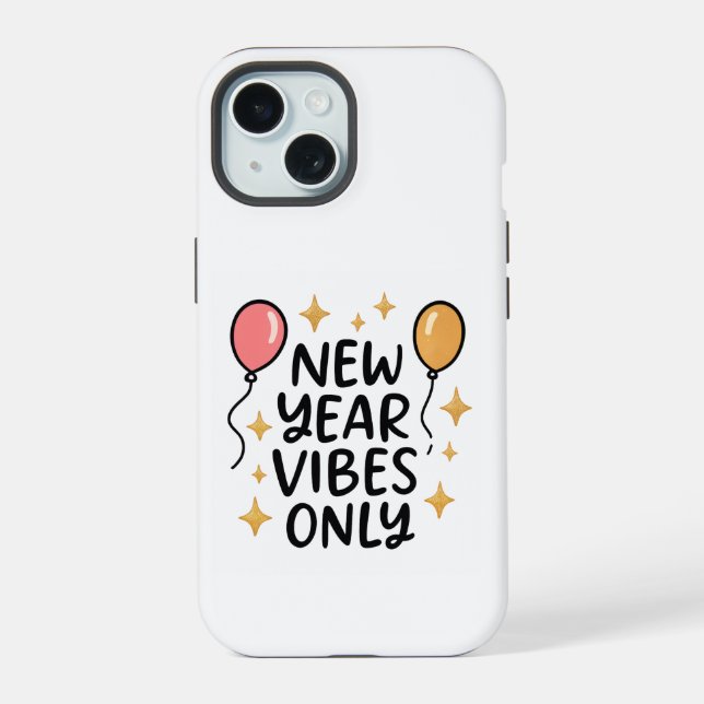 Coque iPhone 15 "New Year Vibes Only" iPhone Case (Verso)