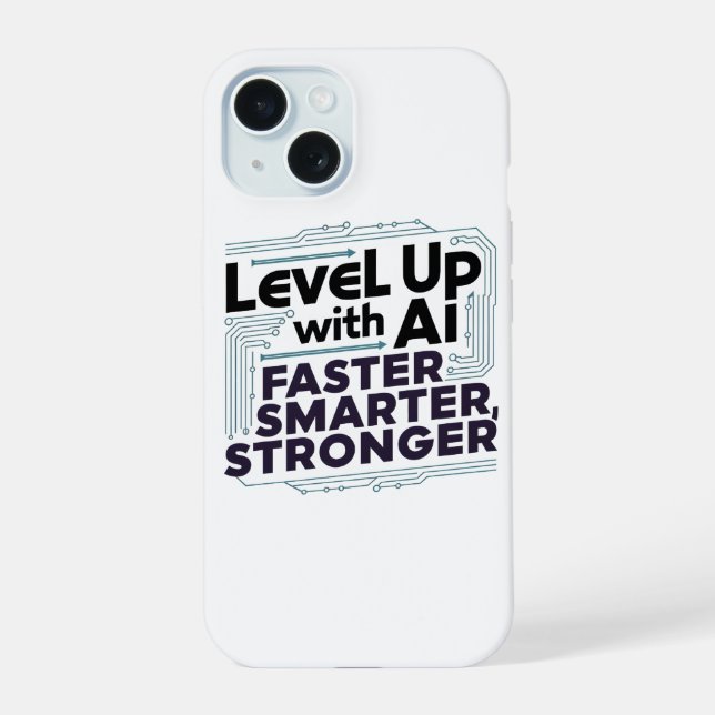 Coque iPhone 15 Niveau supérieur à l'IA - Plus rapide, plus intell (Verso)