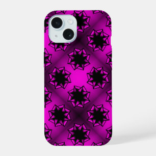 Coque iPhone 15 Nœud étoile dégradé rose chaud