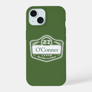 Coque iPhone 15 Nom personnalisé Meilleure bière Nom personnalisé