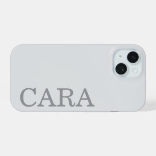 Coque iPhone 15 Nom personnalisé Monogramme minimal moderne élégan