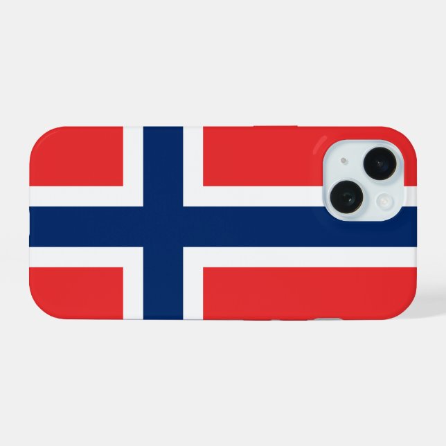 Coque iPhone 15 Norvège (Verso Horizontal)