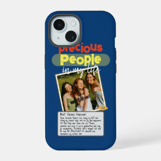 Coque iPhone 15 Nos moments chéris Famille et cadeau BFF dans la M