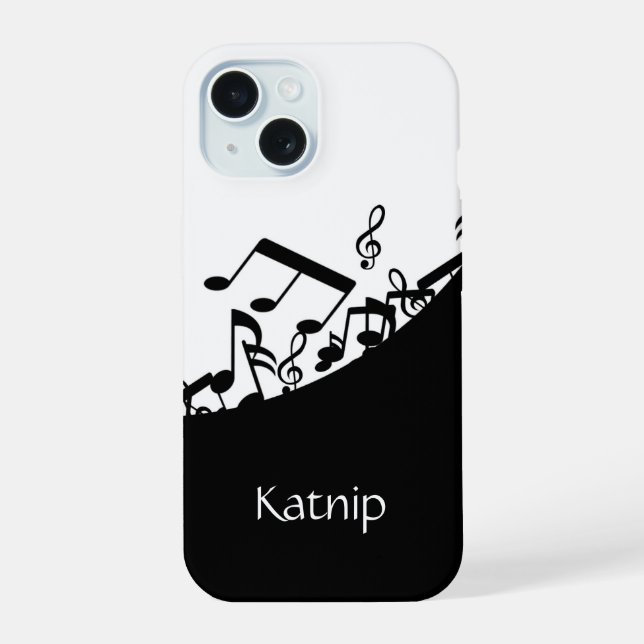 Coque iPhone 15 Notes de musique (Verso)