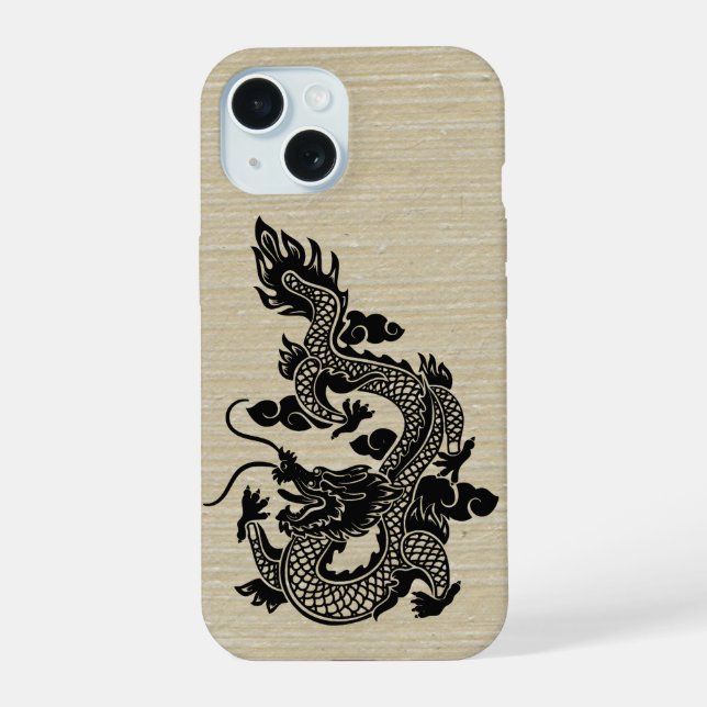 Coque iPhone 15 Nouvel An chinois du Dragon Zodiac Anniversaire iP (Verso)