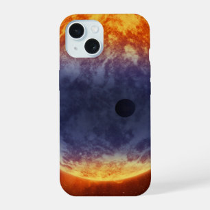 Coque iPhone 15 Nuage d'hydrogène hors de l'exoplanète Gj 3470b