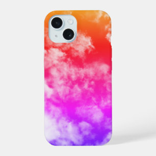 Coque iPhone 15 Nuages colorés -