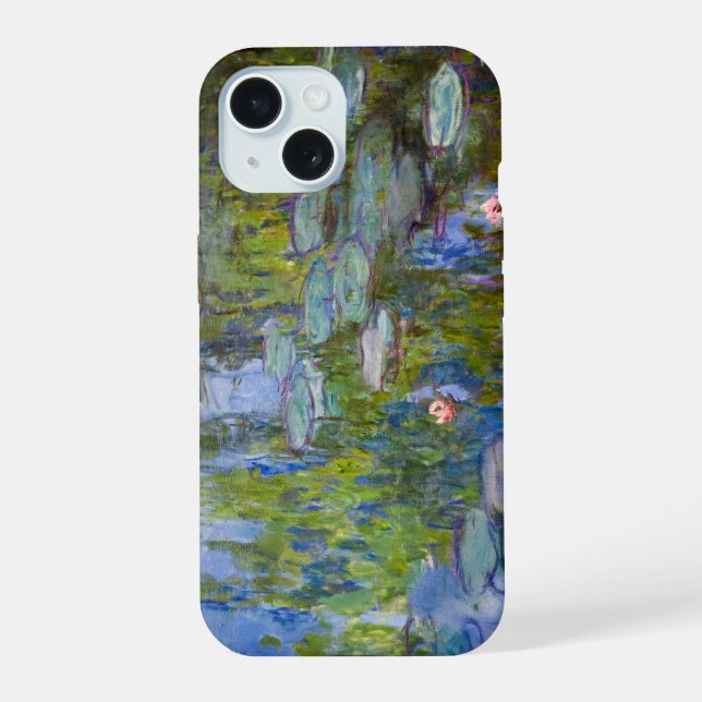Coque iPhone 15 Nymphéas de Claude Monet (Verso)