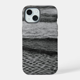 Coque iPhone 15 Océan noir et blanc