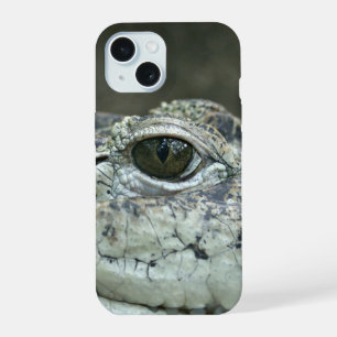 Coque iPhone 15 Oeil de crocodile