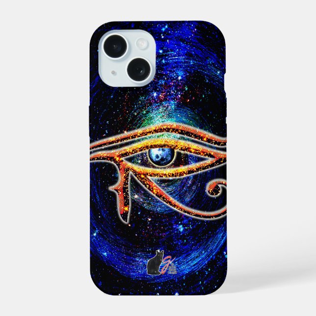 Coque iPhone 15 Œil d'Horus (Verso)