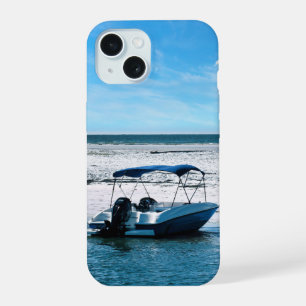 Coque iPhone 15 Œuvre d'art murale de bateau côtier Minimaliste Oc