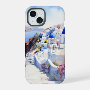 Coque iPhone 15 Oia Santorini