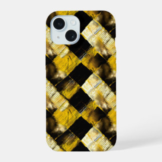 Coque iPhone 15 Or et Grunge 9