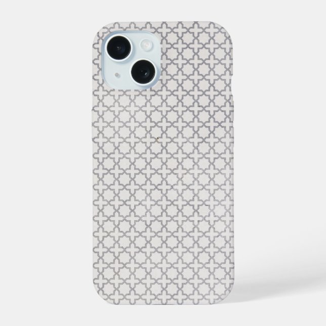 Coque iPhone 15 Ornement arabesque élégant (Verso)