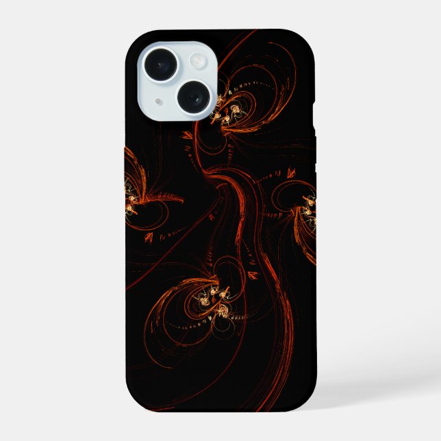 Coque iPhone 15 Out of the Dark Abstract (Verso)