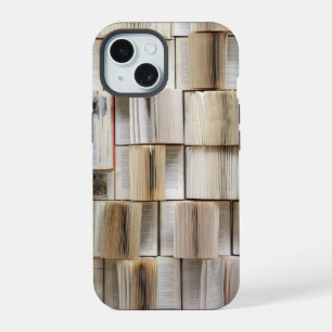 Coque iPhone 15 Pages de livres ouverts vintage