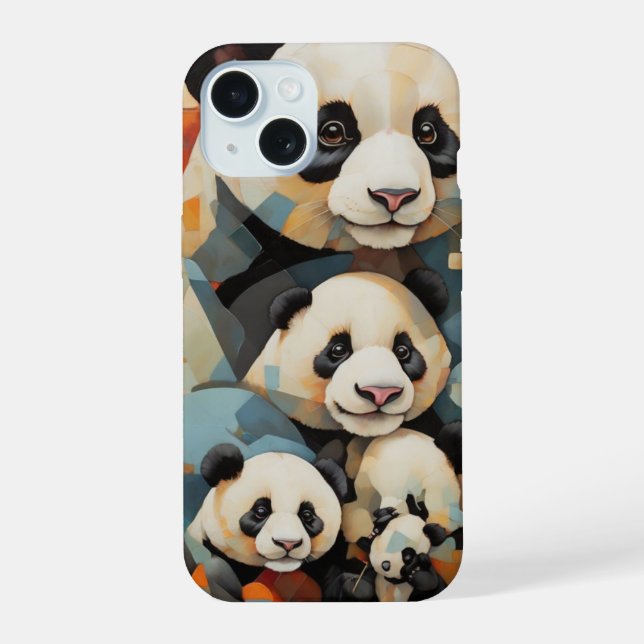 Coque iPhone 15 Panda (Verso)