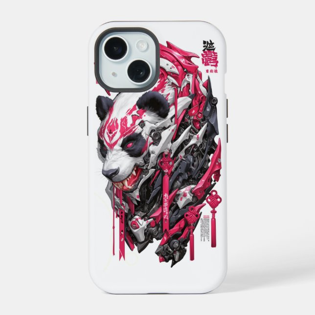 Coque iPhone 15 panda géant (Verso)