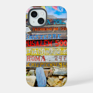 Coque iPhone 15 Panneau de distance