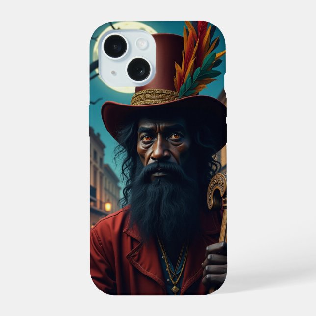 Coque iPhone 15 Papa Legba (Verso)