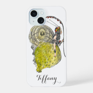 Coque iPhone 15 Papillon de fantaisie mignon vintage Fée avec des