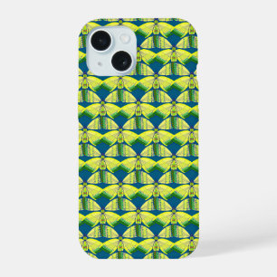 Coque iPhone 15 papillon géométrique inspiré de strass