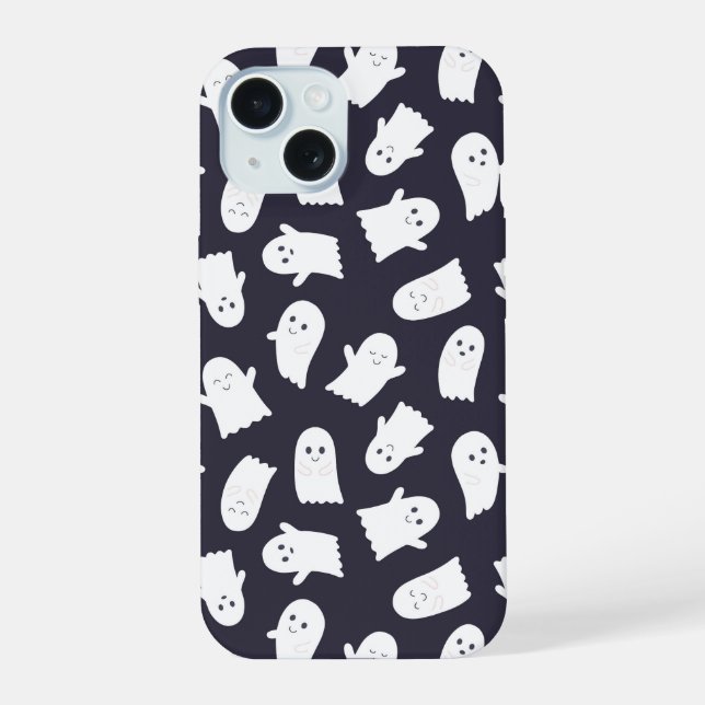Coque iPhone 15 Parade de fantômes amicaux (Verso)