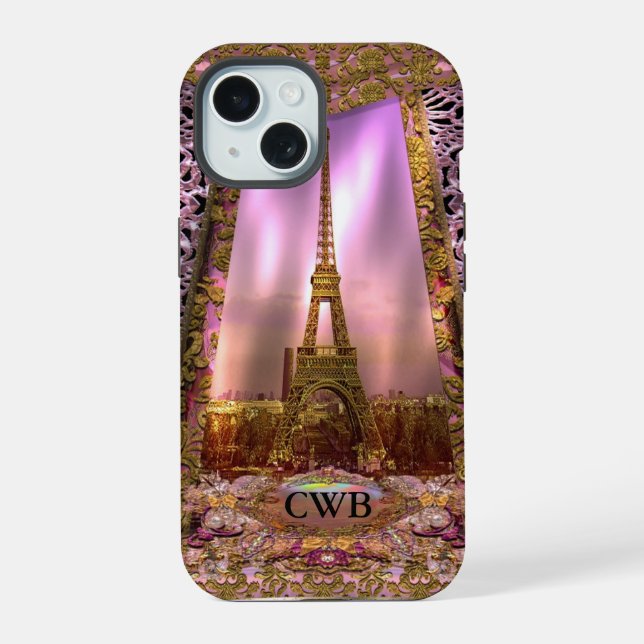 Coque iPhone 15 Paris l'après-midi (Verso)