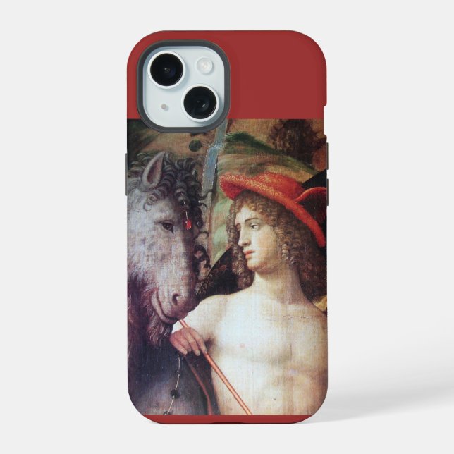 COQUE iPhone 15 PARNASSE / MERCURE AVEC PÉGASE (Verso)