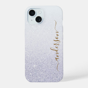 Coque iPhone 15 Parties scintillant élégante monogrammed Nom