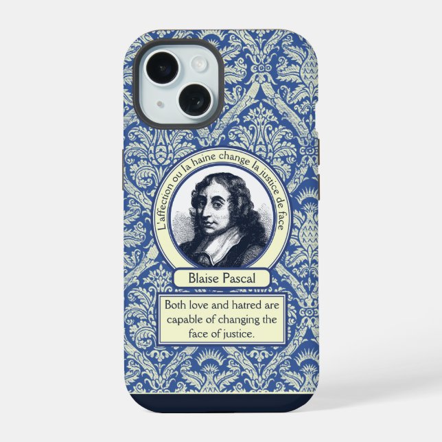 Coque iPhone 15 Pascal judicieux (Verso)