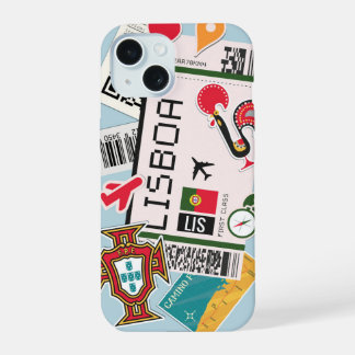 Coque iPhone 15 Passe d'embarquement Lisboa