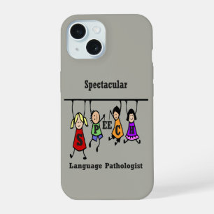Coque iPhone 15 Pathologiste du langage et de la parole spectacula