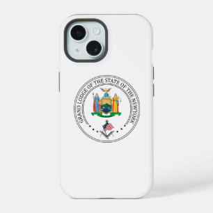 Coque iPhone 15 Pavillon de franc-maçonnerie de l'Etat de New York