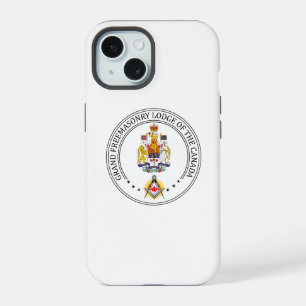 Coque iPhone 15 Pavillon de franc-maçonnerie du Canada