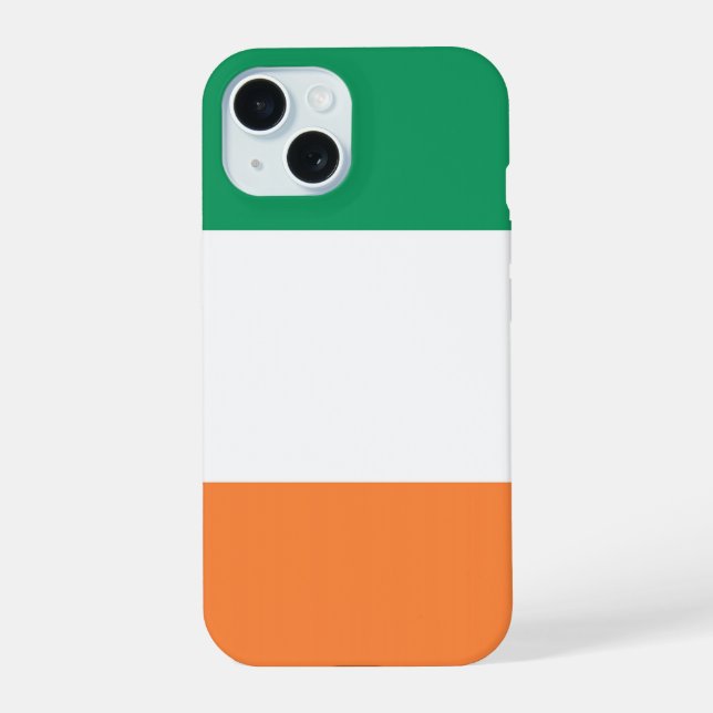 Coque iPhone 15 Pavillon irlandais (Verso)