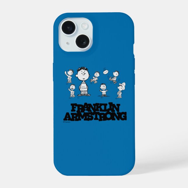 Coque iPhone 15 Peanuts | Franklin Armstrong (Verso)