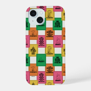 Coque iPhone 15 Peanuts Motif Colorblock Amusant