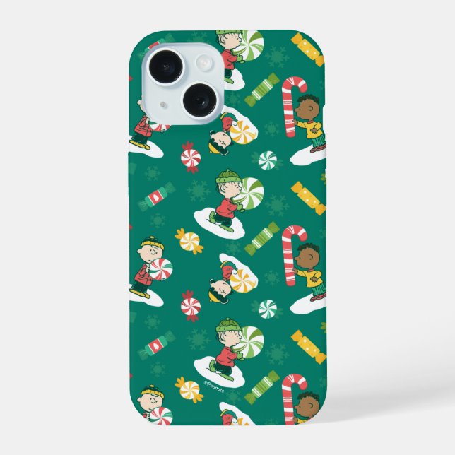 Coque iPhone 15 Peanuts Pepperment Dreams Motif de vacances (Verso)