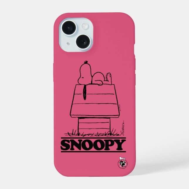 Coque iPhone 15 Peanuts | Snoopy Le Secret De La Vie (Verso)