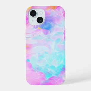 Coque iPhone 15 Peinture à l'encre d'alcool colorée Tourbillon A