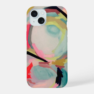 Coque iPhone 15 Peinture Abstraite Fluro Acrylique