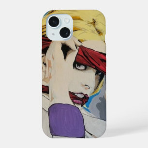Coque iPhone 15 Peinture 'syndrome de Stockholm' sur un 